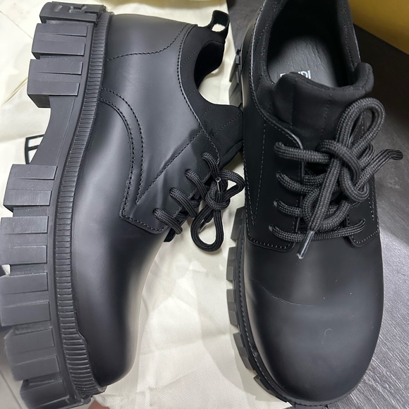 FF logo lug sole loafer